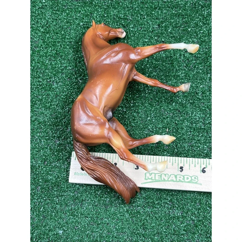 Vtg. Breyer Reeves Toy Horse Chestnut Brown 9in. Long 6 In. Tall